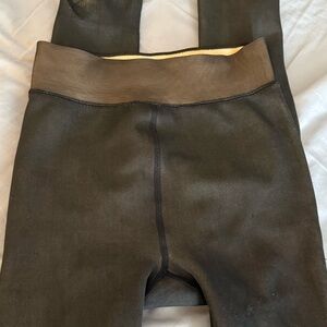 Fleece lined translucent tights